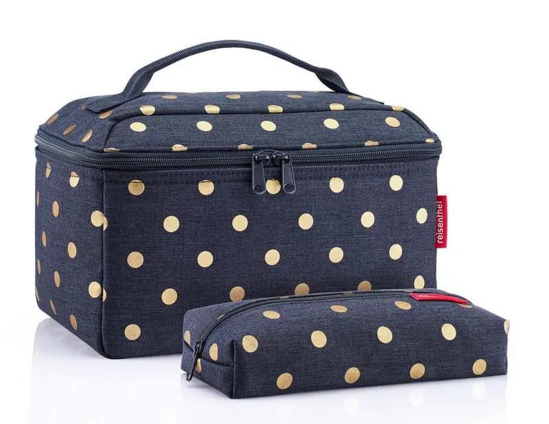 reisenthel beautycase SET Kulturtasche Kulturbeutel metallic dots FG4117