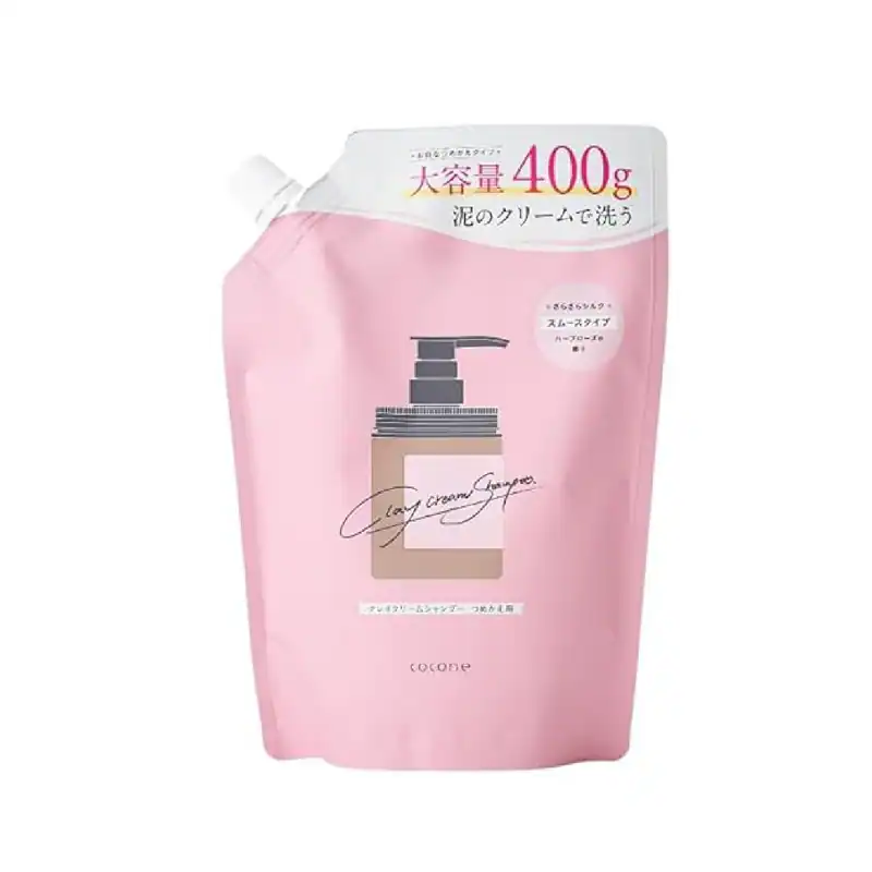 Cocone Clay Creme Shampoo Aktivkohle Reparatur (Kräuterrose Nachfüller)