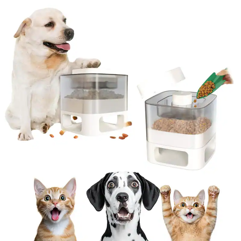 Automatischer Futterspender Futterautomat für Hunde und Katzen Futter Spender