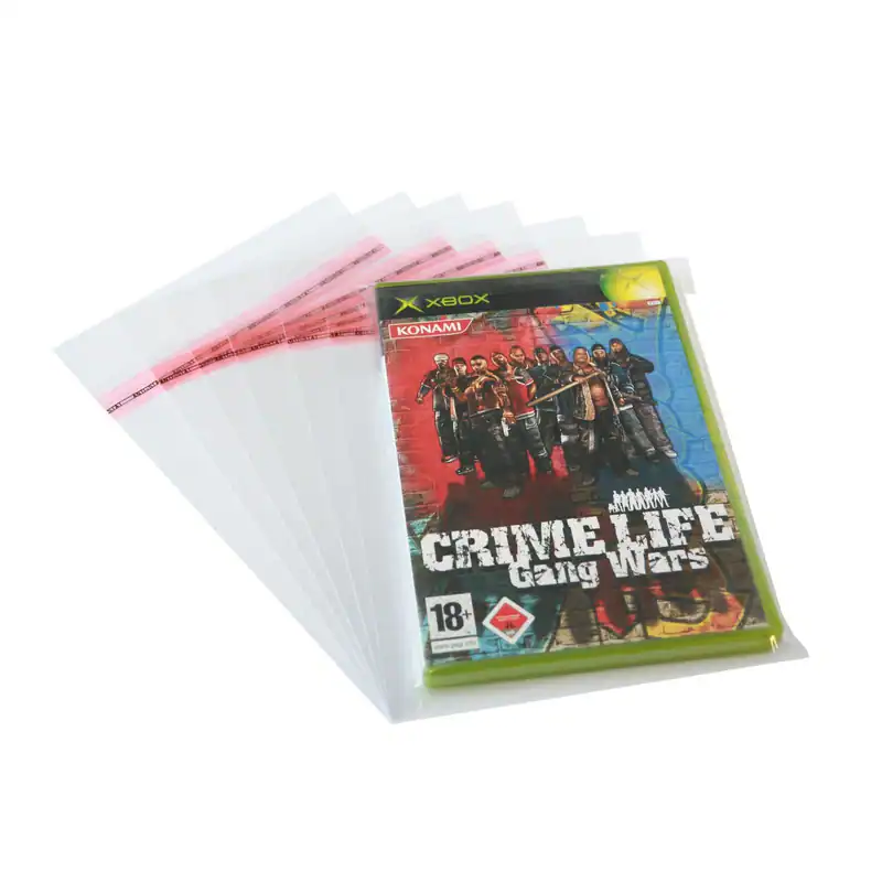 Schutzhüllen für 14 mm X-Box Hüllen verschließbar mit Klappe glasklar 200 St.