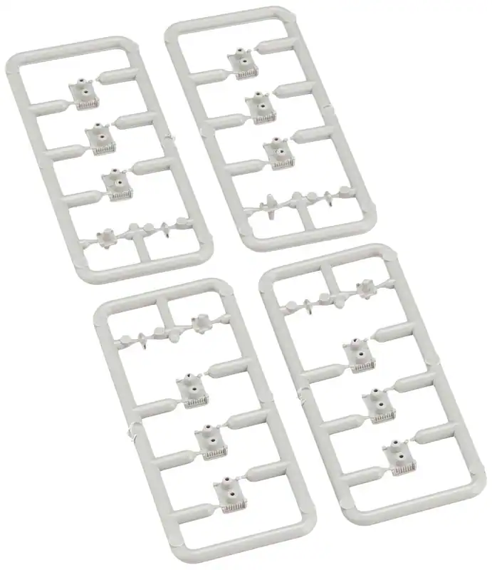 Spur N eckiger Typ (klein) Ventilator (Pfeifenabdeckung Antenne) (4er Set)