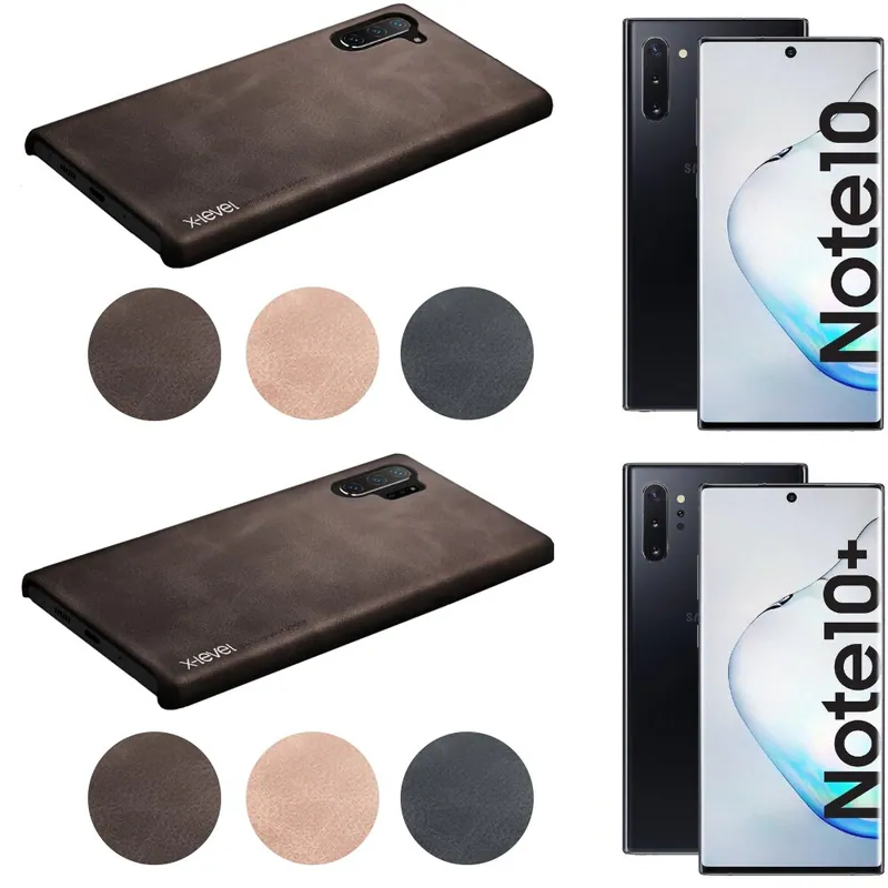X-LEVEL Hülle für Samsung Note10 / 10+ Plus Schutzhülle Handyhülle PU Premium