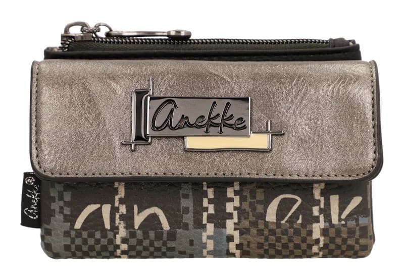 Anekke Iron Purse With Flap Geldbörse Multicolor schwarz dunkelbraun Neu