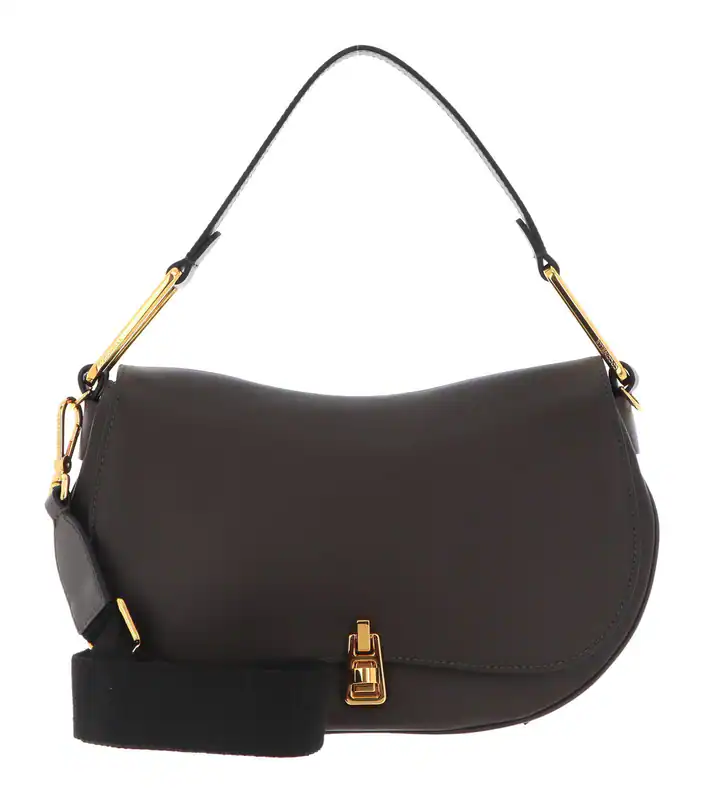 COCCINELLE Magie Selleria Handbag Umhängetasche Schultertasche Bark dunkelbraun