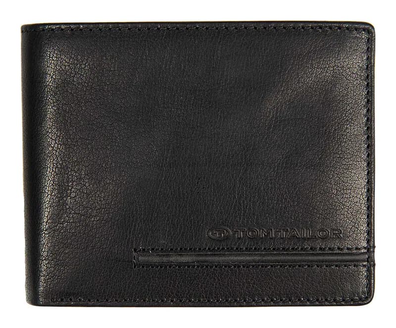 TOM TAILOR Devon Horizontal Wallet Geldbörse Black schwarz Neu