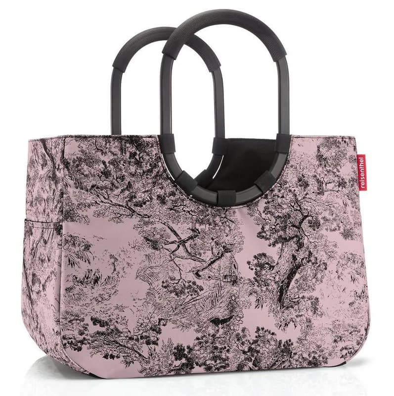 reisenthel loopshopper Tasche L Einkaufstasche Korb Jacquard rose OR3105