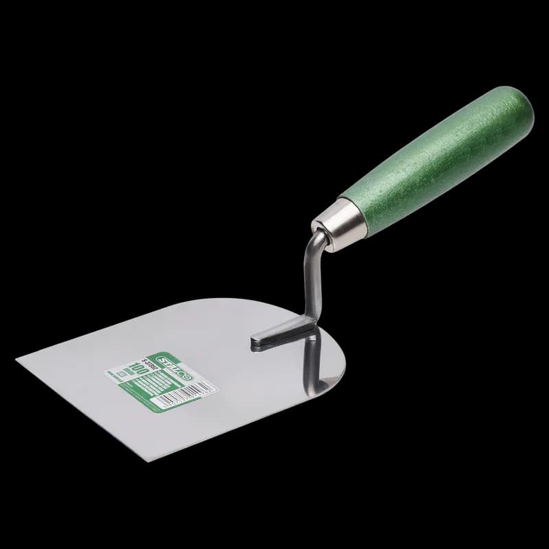 STALCO Edelstahl-Stuckkelle 100 mm - Präzisionswerkzeug für Putz- und Estricharb
