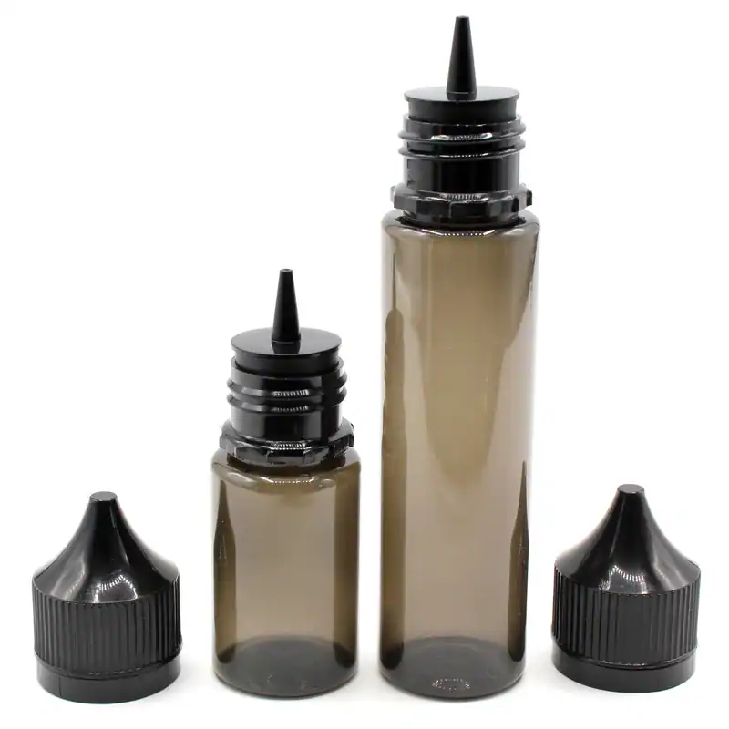 Leerflasche Tropfflaschen Dropper E-Liquid Liquidflaschen PET 30ml 60ml Schwarz