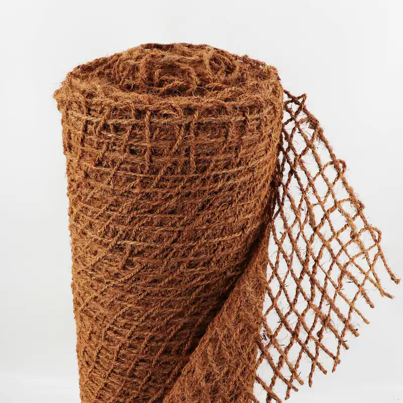 Böschungsmatte Kokos 450g Kokosgewebe Teichfolie Ufermatte Kokosmatte 1m breit