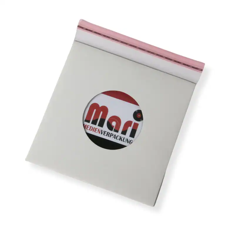 100 St. Single Schutzhüllen hochtransparent 185x185 mm mit Klappe und Verschluss