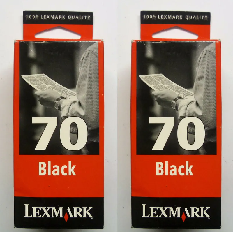 2 x Original Lexmark 70 schwarz 3200 5000 5700 7000 7200 X63 X4200 OVP ND