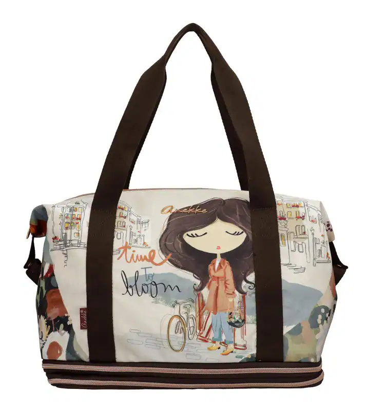 Anekke Tulip Soft Extendable Travel Bag Reisetasche Tasche Multicolor beige Neu