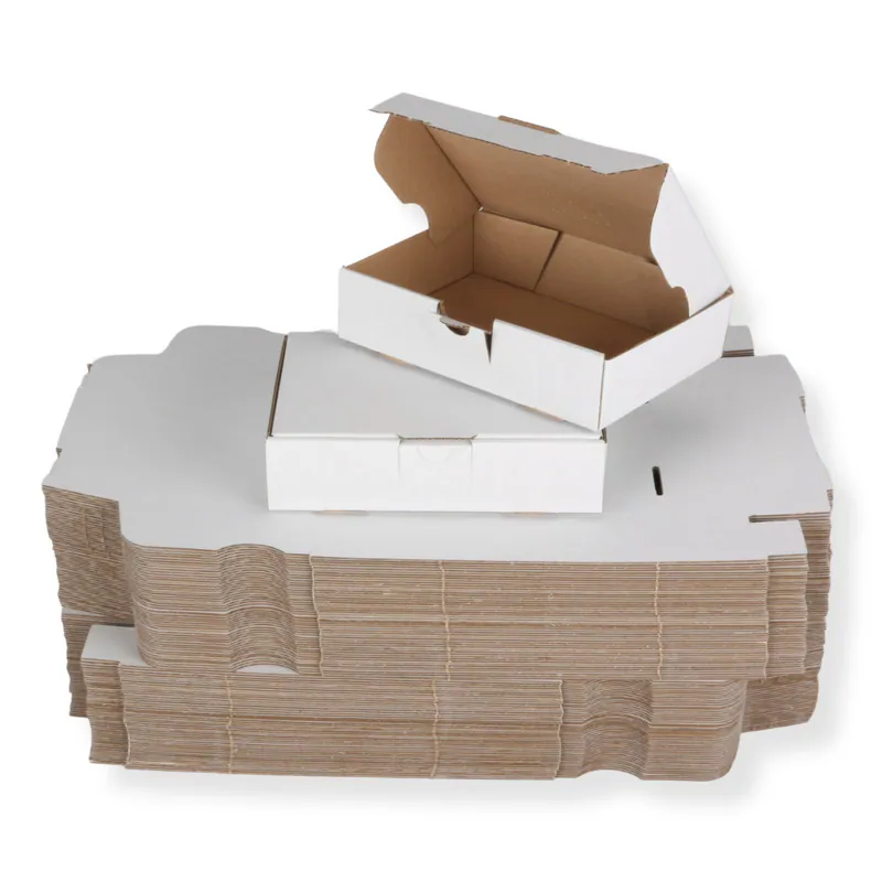 100 St. Maxibriefkarton-& Warensendung 180x130x45 mm DIN A6 weiß Faltkarton