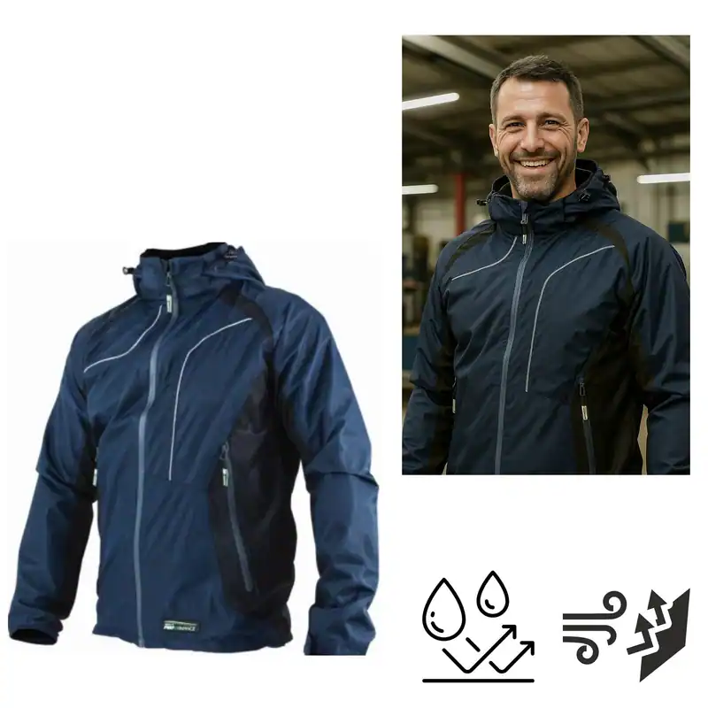 Arbeitsjacke Arbeitskleidung Jacke Herren Workwear vor Wind & Regenschutz