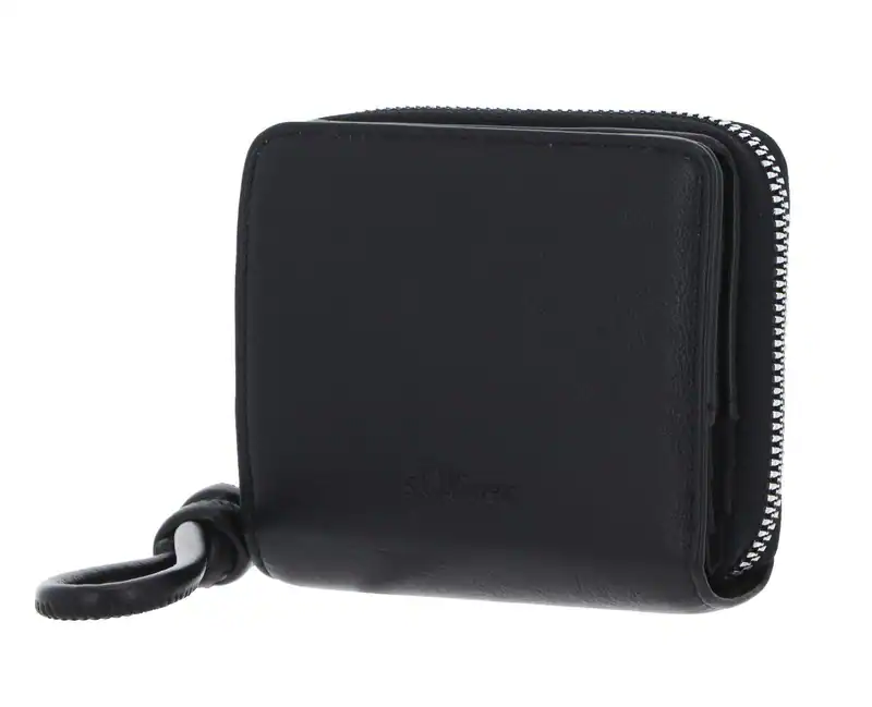 s.Oliver Wallet Geldbörse Grey / Black schwarz Neu