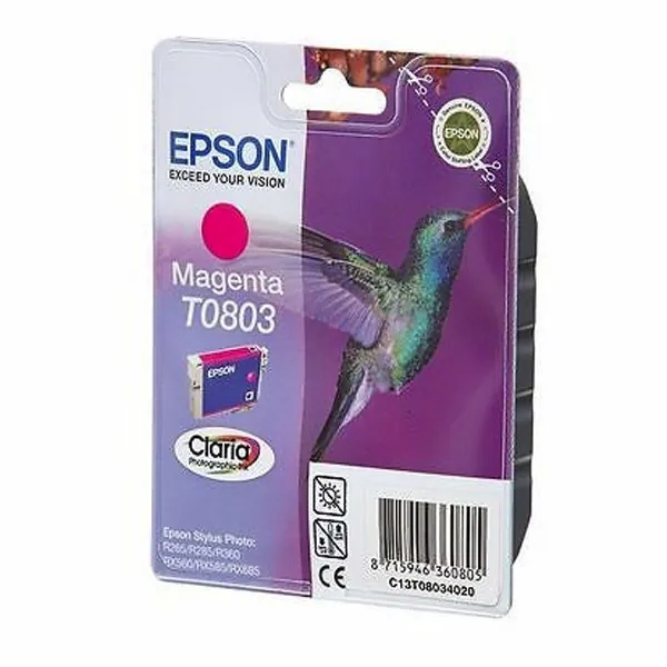 Original Epson T0803 magenta Kolibri Stylus Photo P50 PX650 PX710 PX800 R285 o.V