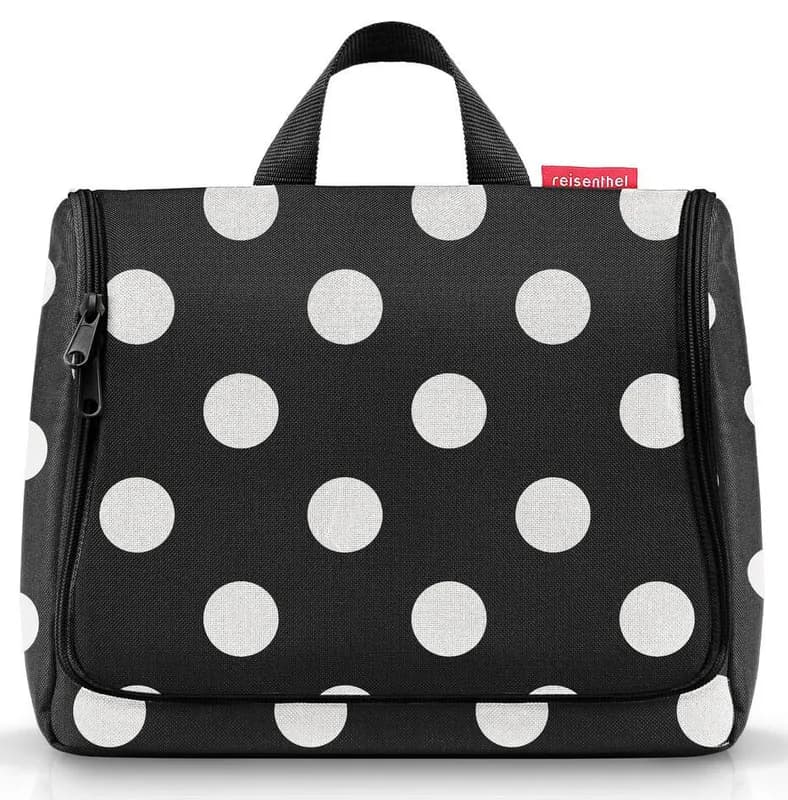 reisenthel toiletbag XL Kosmetiktasche Waschtasche dots white WO7073