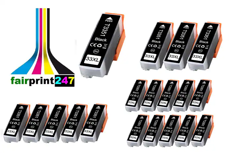 XXL- Patronen schwarz für Epson XP-530 XP-540 XP-630 XP-635 XP-640 kein original