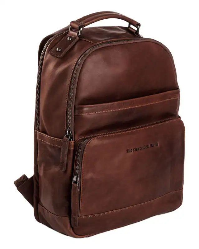 The Chesterfield Brand Austin Backpack Rucksack Rucksack Brown braun Neu