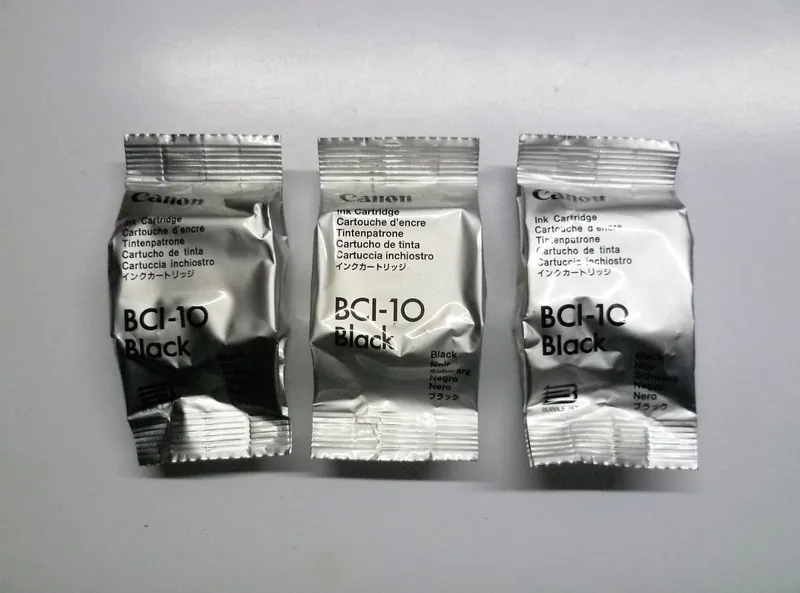 3 x Original Canon BCI-10BK BCI-10 BK schwarz BJ-30 BJC-50 BJC-70 BJC-80 BN700