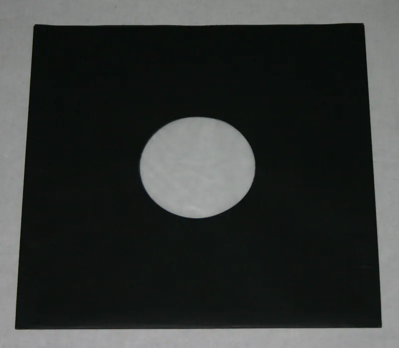 25 St. schwarze LP/Maxi Singles Schallplatten Innenhüllen, gefüttert