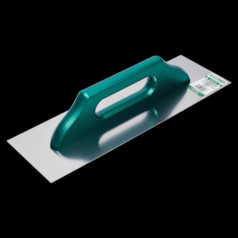 Edelstahl Glättkelle 380x130mm Stalco S-37300 für perfekte Oberflächenfinish
