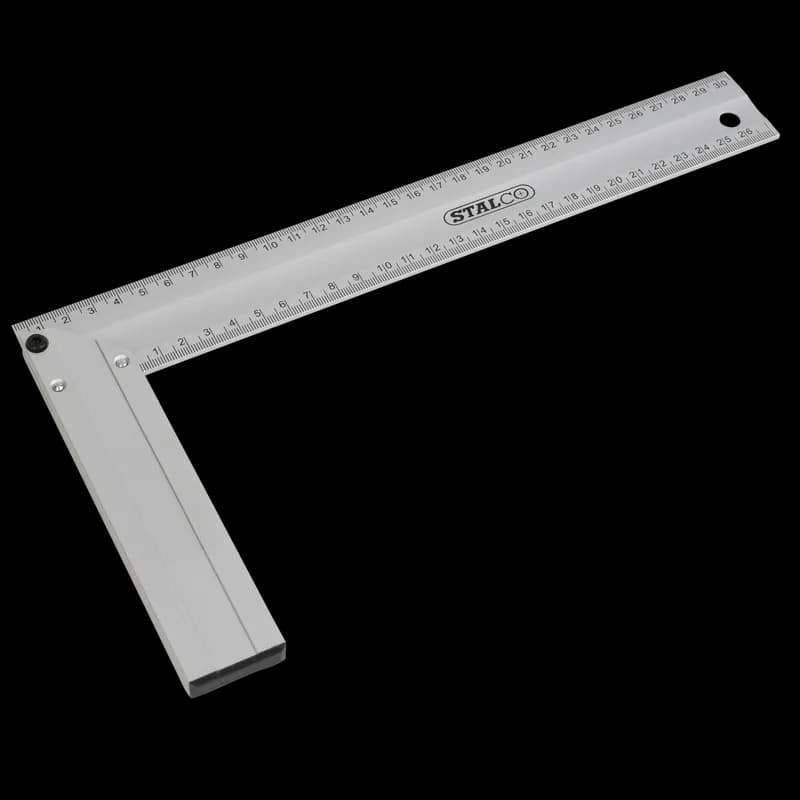 Aluminiumwinkel 300 mm für präzise Messungen und Arbeiten in Tischlerei und Meta