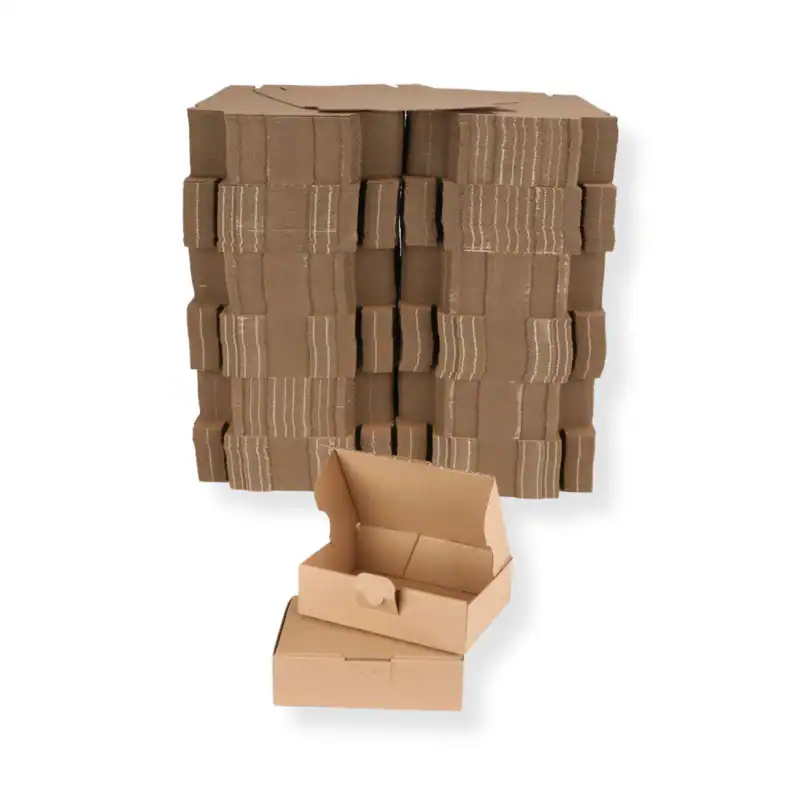 600 St. Maxibriefkarton-& Warenpost Karton braun 160x110x50 mm DINA6 Faltkarton