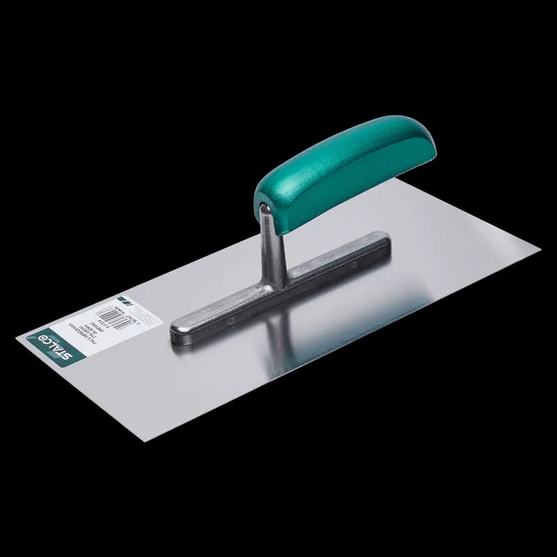 Edelstahl Glättkelle 280x130mm mit Holzgriff - STALCO S-37214