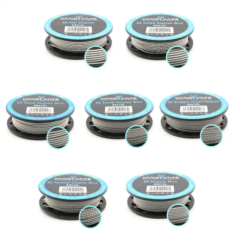 SS316L VandyVape Wire Wickeldraht Draht RBA Clapton MESH Verdampfer Vandy Vape