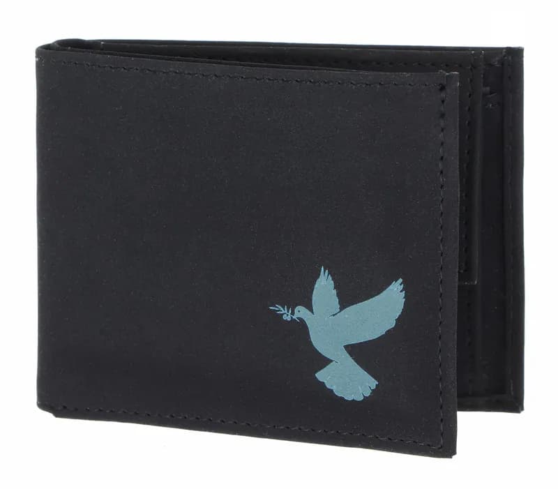 oxmox New Cryptan RFID Protect Geldbörse Freedom Pigeon Print Cyan Black schwarz