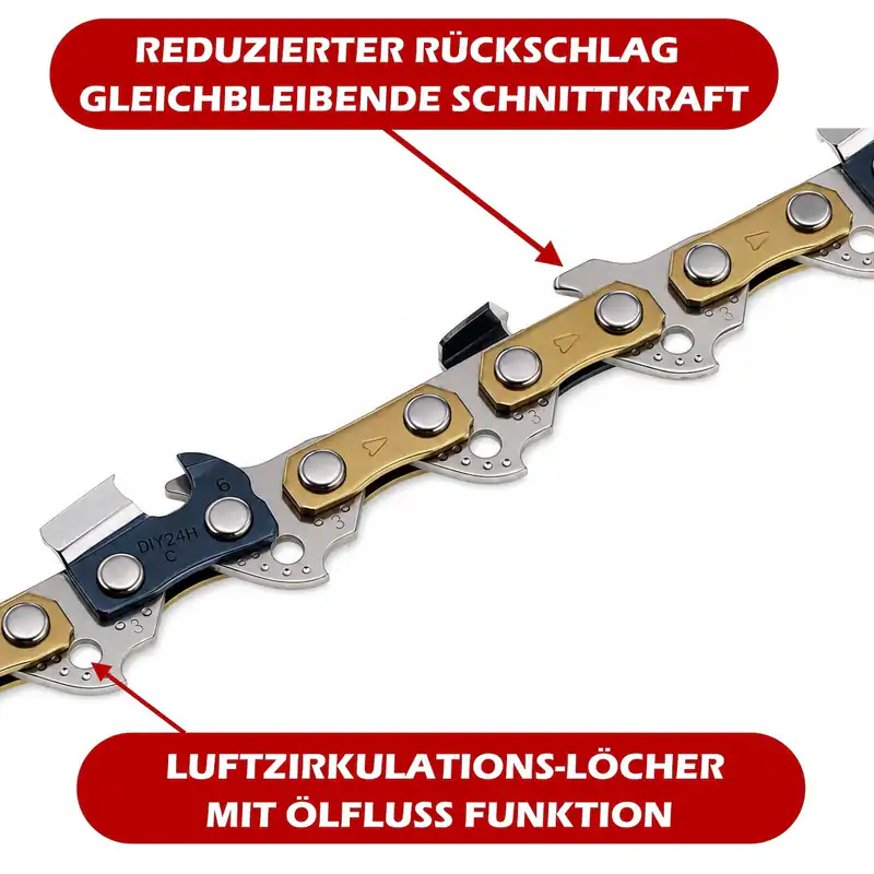 2 Sägeketten 3/8 1,1mm 33TG 20cm Komp. GARDENA CST 2018 Li, TCS 720/20