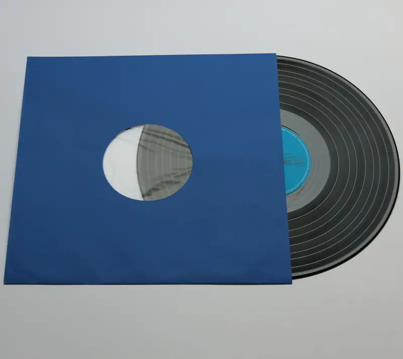 25 St. blaue LP/Maxi Singles Schallplatten Premium Papier Innenhüllen, gefüttert