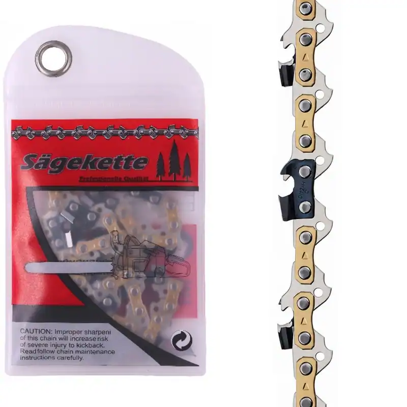 2 Sägeketten Vollmeißel 30cm 45TG 3/8 LP 1,1 für WORX WG381E, WG381E.1, WG368E
