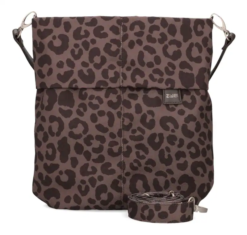 zwei Mademoiselle.M M12 Umhängetasche Tasche Leo - Brown braun dunkelbraun Neu