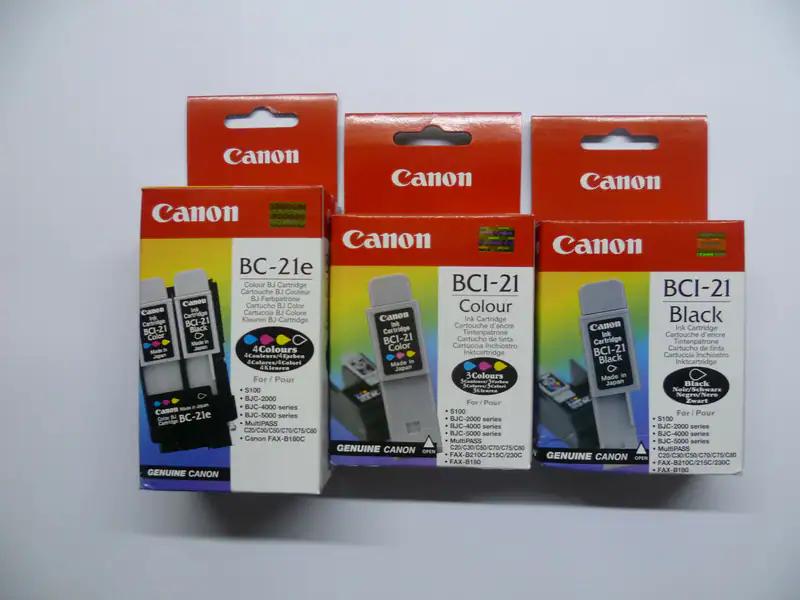 Druckkopf Canon BC-21e + 2 Patronen BCI-21 C BK BC-21