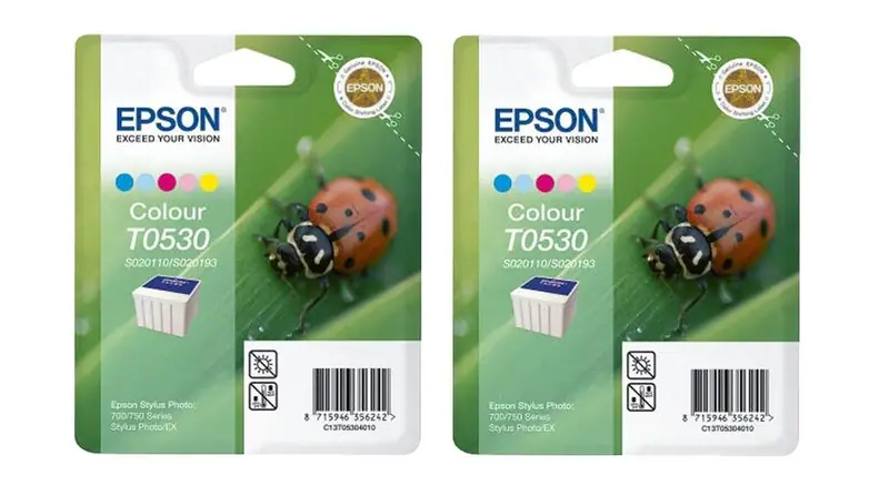 2 x Original Epson T0530 S020110 S020193 color Stylus Photo 700 750 EX -- o.V.