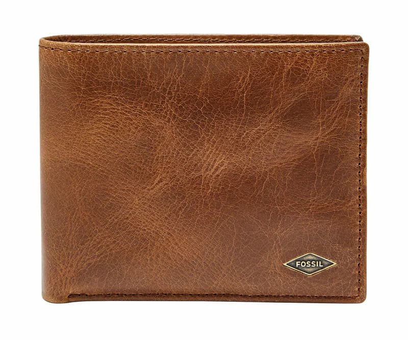 FOSSIL Ryan Passcase Geldbörse Kredit- / Visitenkartenetui Dark Brown Braun Neu