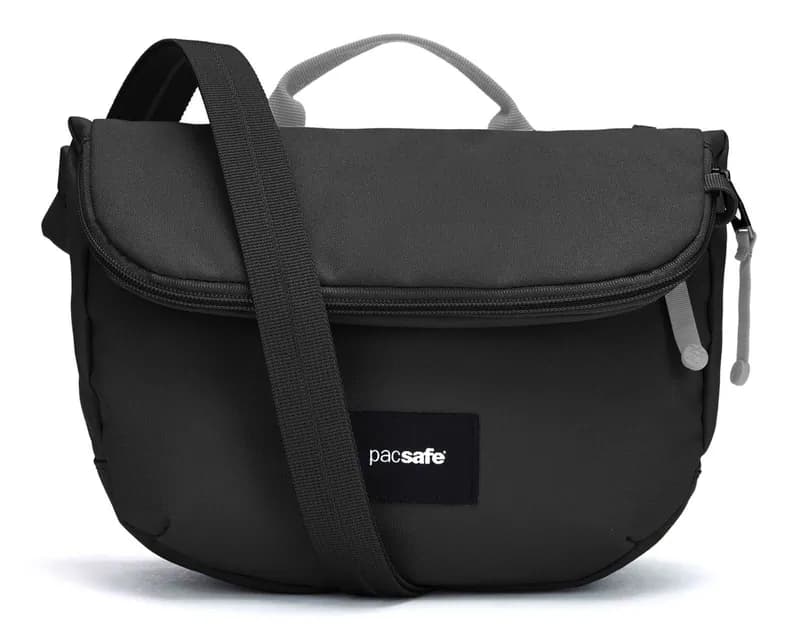 pacsafe Go Saddle Crossbody Bag Umhängetasche Tasche Jet Black schwarz Neu