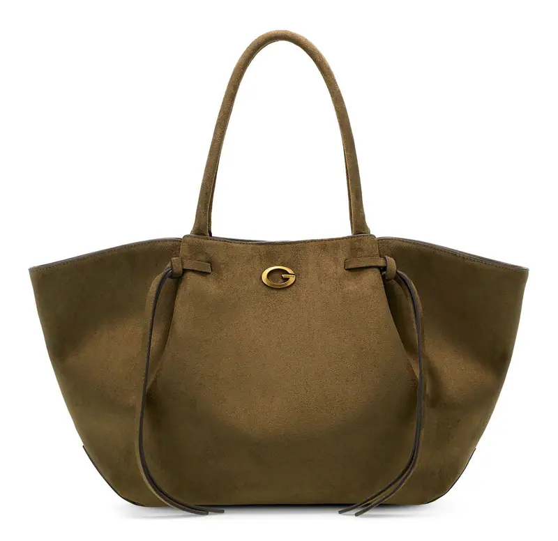 GUESS Allegra Girlfriend Tote Schultertasche Tasche Olive olivgrün Neu