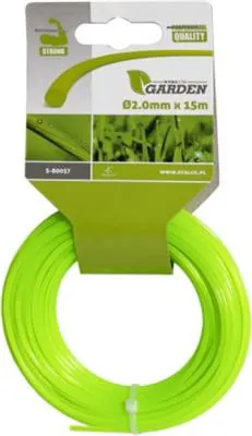 Stahlgarten Rundschnur 1,3 mm x 15m - STALCO GARDEN S-80050, hochwertiger Rasent