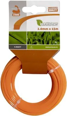 QUADRATISCHER SCHNEIDFADEN 2,0 mm x 15 m "STALCO GARDEN" S-80077