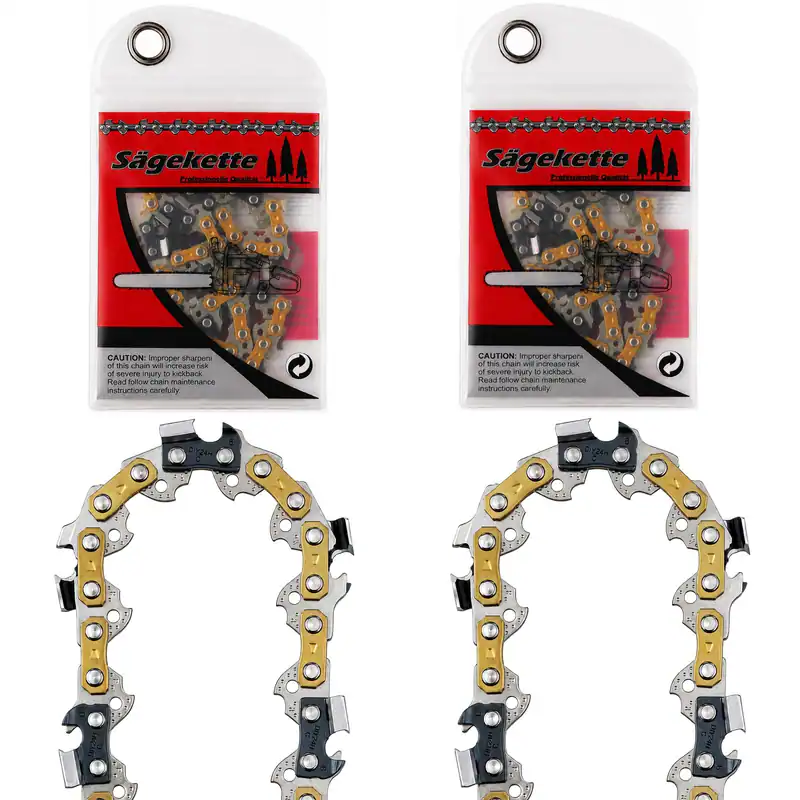 2 Sägeketten 3/8" 1,5 mm 72 TG Vollmeißel 50cm kompatibel mit Husqvarna Jonsered