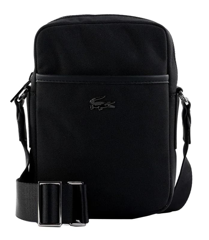 LACOSTE Vertical Camera Bag Umhängetasche Tasche Noir schwarz