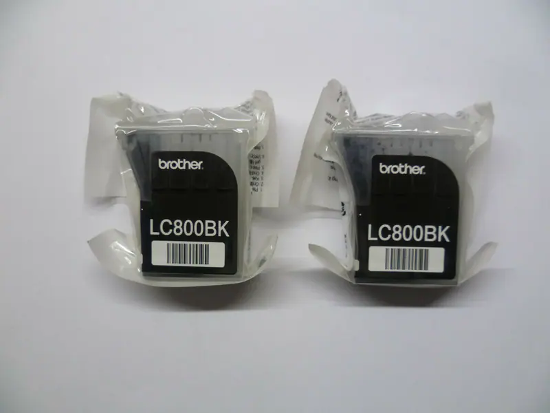 2 x Original Brother LC800BK schwarz MFC-32220 MFC-3420 MFC-3820 C CN FAX 1820C