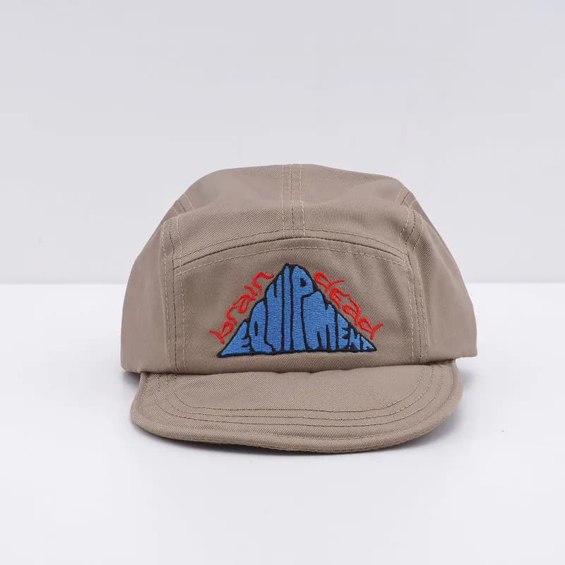 Brain Dead Kappe Khaki Baumwolle One Size Herren Equipment Short Brim Camp Hat