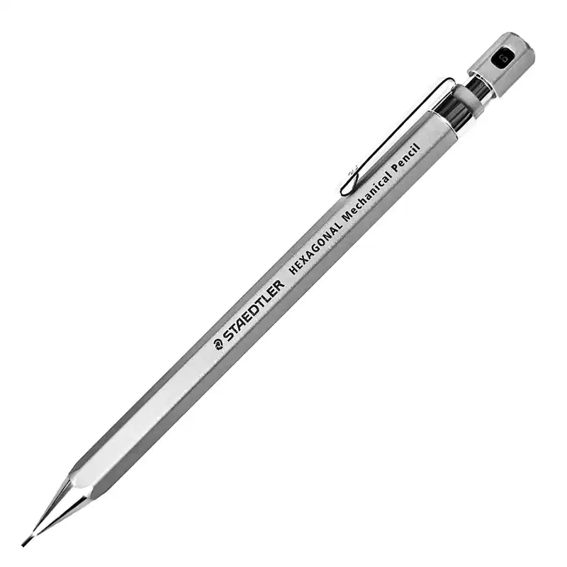 STAEDTLER Sechseck Druckkugelschreiber Silky Silver