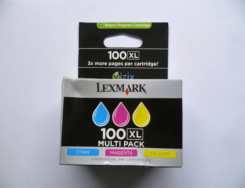 3 x Original Lexmark 100 XL cyan magenta gelb MultiPack 3er Set Pack ColorSet