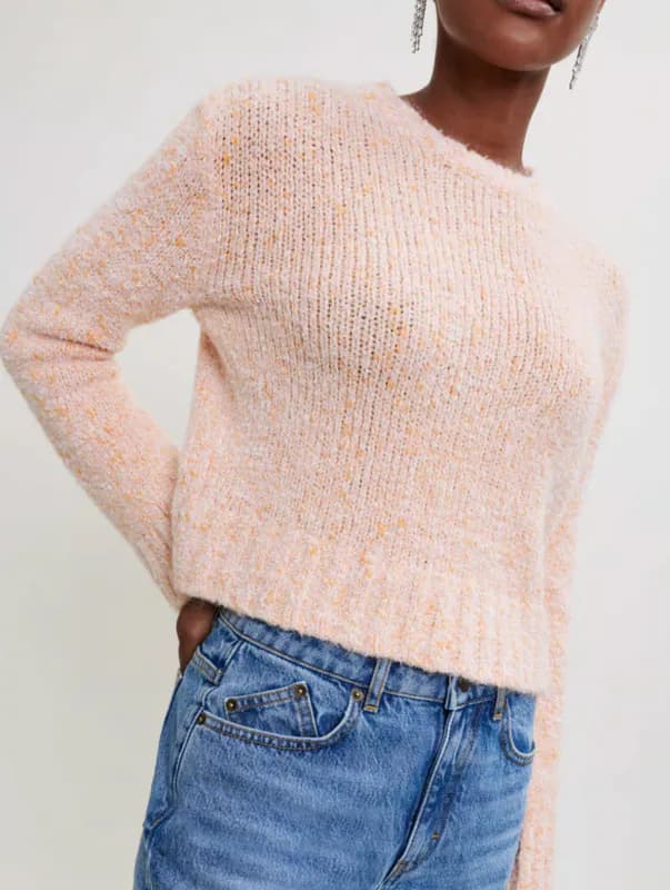 Maje Pullover Orange Mohair Gr. 36 FR / S Damen Strickpullover MFPPU00461