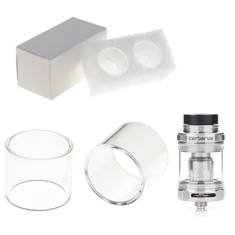 2x Ersatzglas für Geekvape Aegis CERBERUS 4ml Tank Glas Pyrex Tube Glastank
